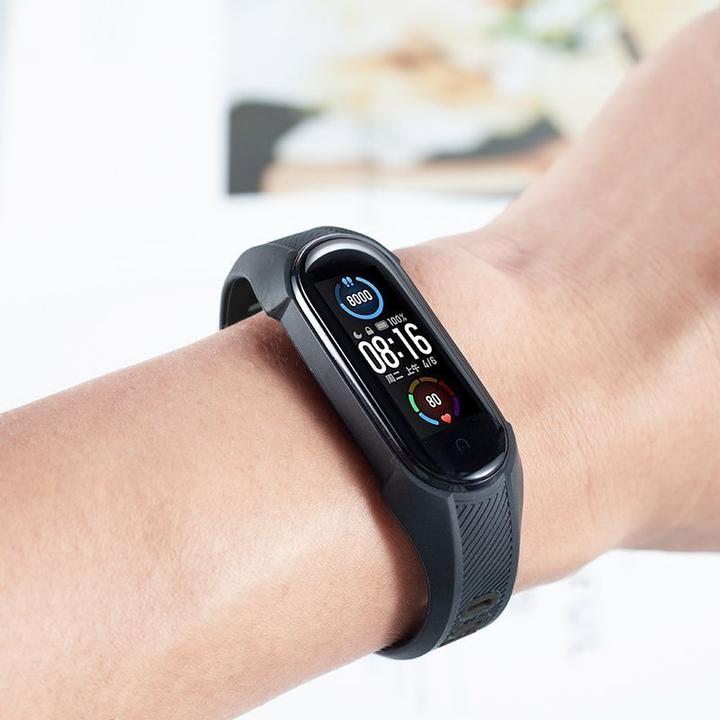 Immagine prodotto Tech-Protect Cinturino per Xiaomi Mi Smart Band 5/6/7/NFC - Nero (Gomma TPU)