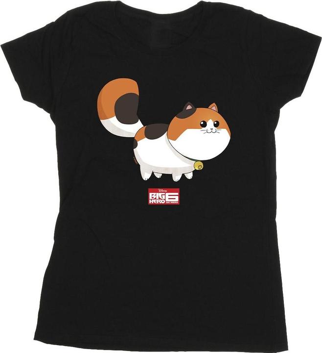 Actual product image Disney Womens/Ladies Big Hero 6 Baymax Kitten Pose Cotton T-Shirt (L)