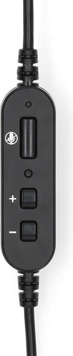Image du produit Nedis Casque pour PC - Écouteur - Mono - USB Type-A/USB Type-C - Microphone pliable - Noir (Filaire, USB-C)