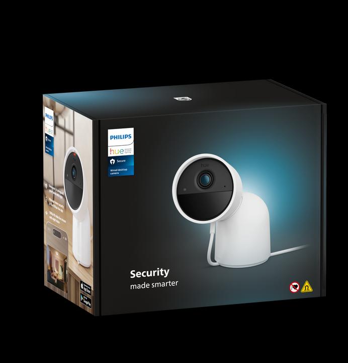 Actual product image Philips Hue Secure Wired Camera with Stand (1920 x 1080 Pixels)