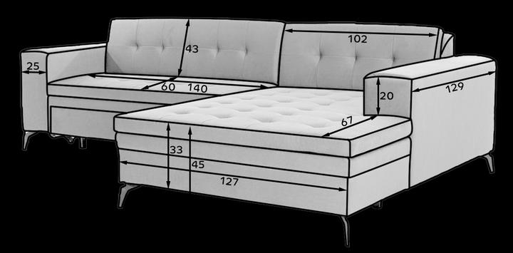 Produktbild ELTAP Solange (4-Sitzer, Bettsofa, Ecksofa)