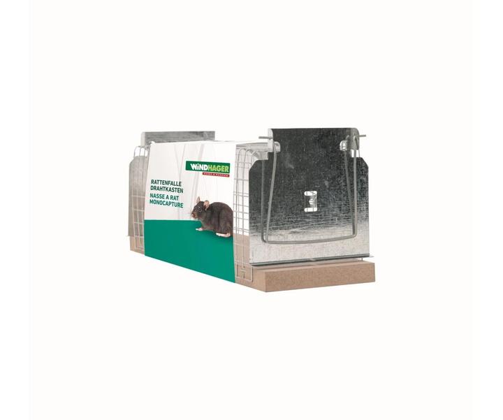 Image du produit Windhager Piège à rats à boîte métallique 29,5x10,5x12,5cm