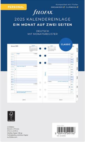 Filofax PE MONTH/2S.+REGISTER (German)