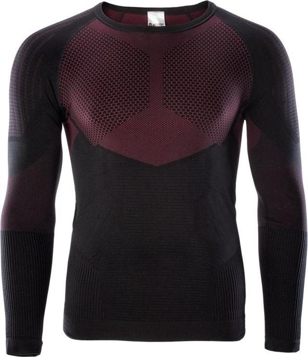 Produktbild Hi-Tec Thermoaktive Unterwäsche Herren-Sweatshirt Hino Top Schwarz und Rot Grösse M (M/L)