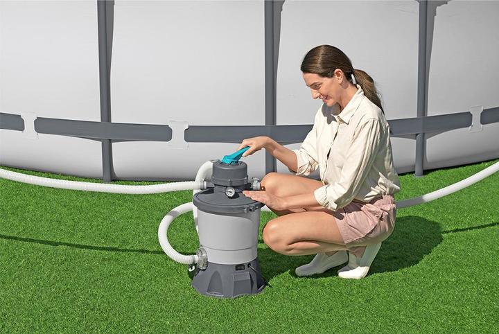 Image du produit Bestway Pompe de filtration à sable pour piscine hors sol 3 596 L