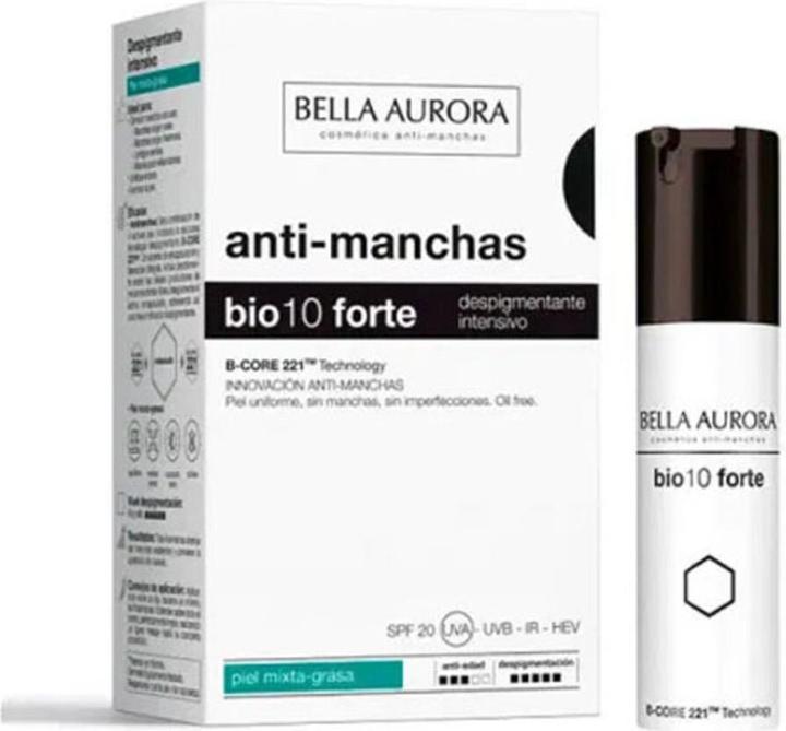 Bella Aurora BIO10 FORTE despigmentante intensivo piel mixta 30 ml (30 ml, Tagescreme)