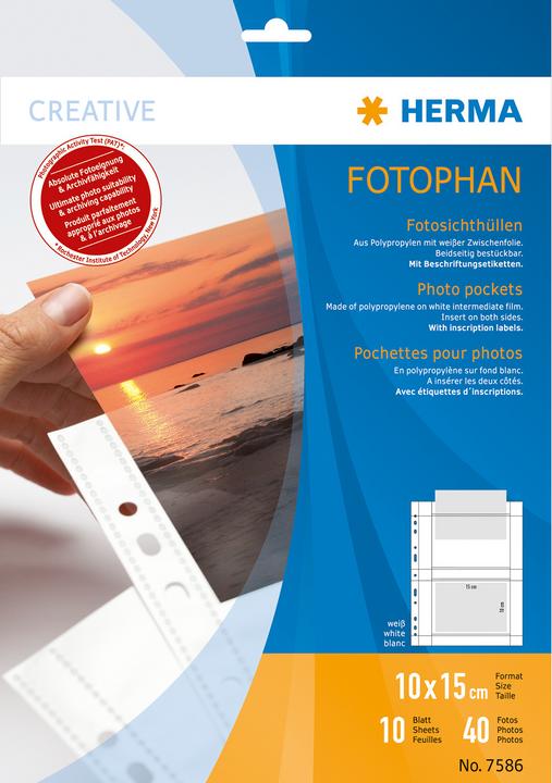 Actual product image Herma Photo covers (A4, 10 x)