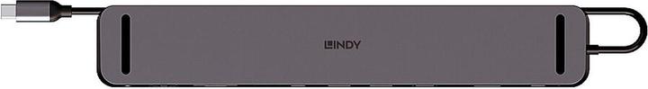 Actual product image Lindy DST-Mini XT 810, USB C laptop mini docking station with 8K support for one display, 4K60 at 2 D (USB-C, 1 Ports)