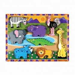 Actual product image Melissa & Doug Safari Chunky Puzzle - 8 Pieces (50202) (8 pieces)