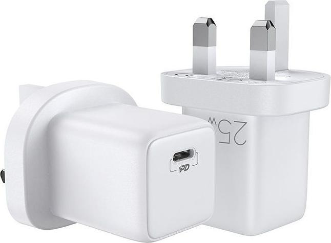 Actual product image Joyroom Fast USB Type C Wall Charger 25W 3A UK Plug (25 W)