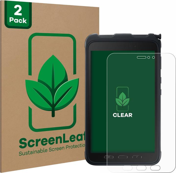 Actual product image ScreenLeaf Protective film sustainable screen protector screen protector film clear transparent (2 Piece, Galaxy Tab Active 3)