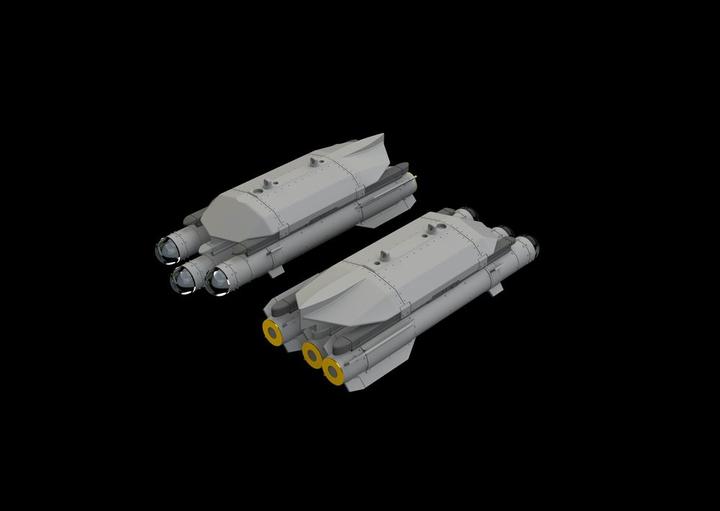 Actual product image Eduard Brimstone w/ AGLM III rack 1/32