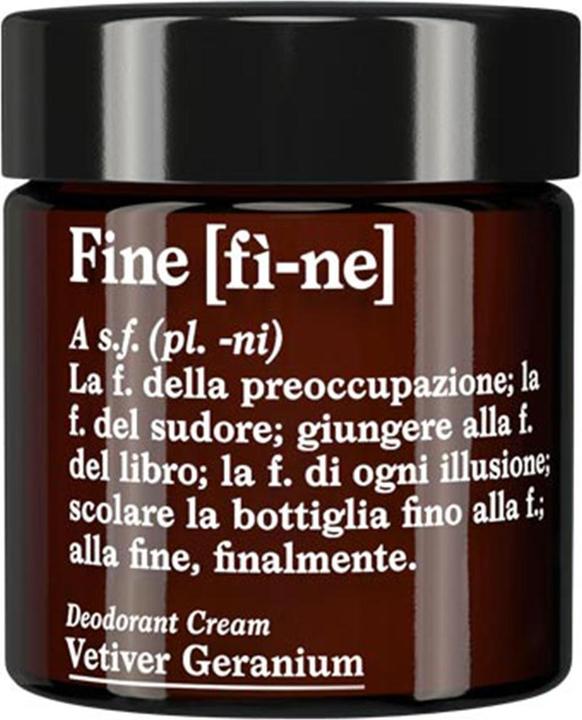 [fì-ne] Deodorant Vetiver Geranium (Crème)