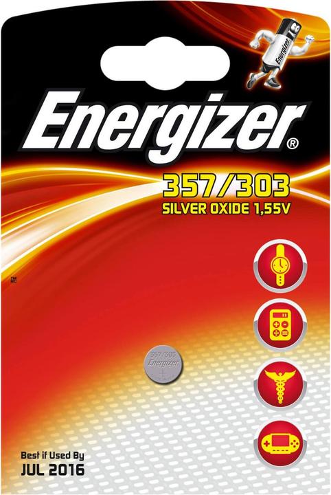 Energizer Silver Oxide 357/303 (1 Stk., SR44, 150 mAh)