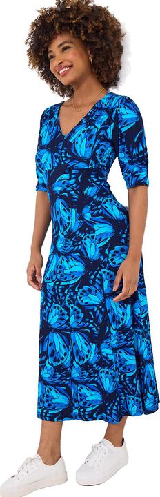 Actual product image Joe Browns Butterfly Floral Knee Jersey Dress (36)