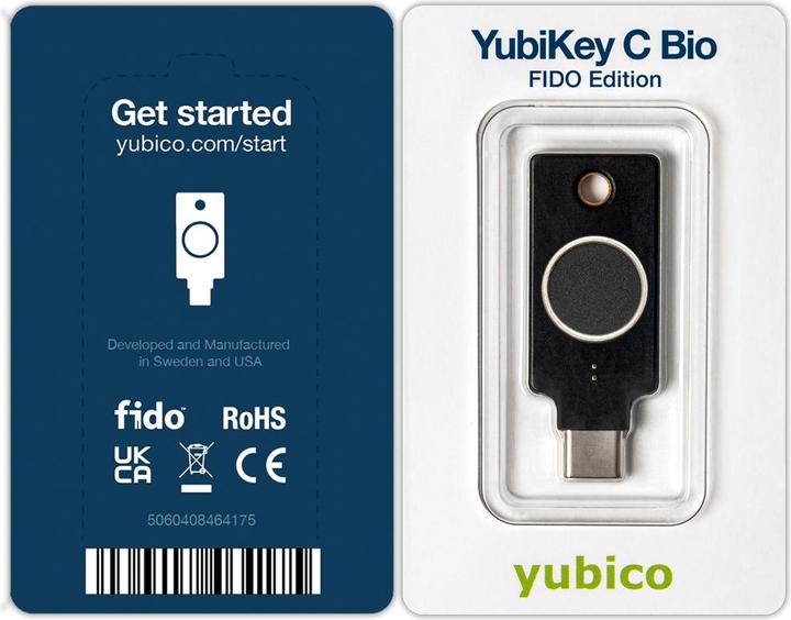 Actual product image Yubico YubiKey C Bio-FIDO Edition