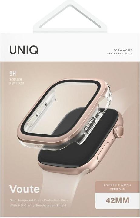Immagine prodotto Uniq Case Voute for Apple Watch Series 10 42mm tempered glass rose gold