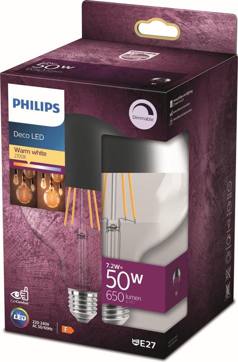 Actual product image Philips Lamp (E27, 7.20 W, 650 lm, 1 x, F)