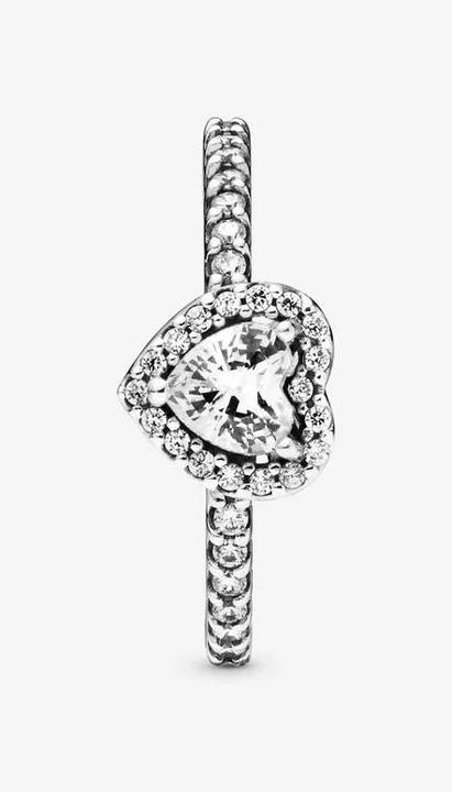 Image du produit Pandora Coeur élevé de l'anneau (54, Argent 925)