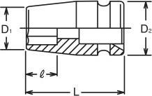 Produktbild Koken Impact Steckschlüsseleinsatz 14401M (30 mm)