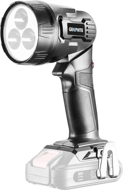 Actual product image Graphite Energy + 18V Li-Ion rechargeable torch, without battery