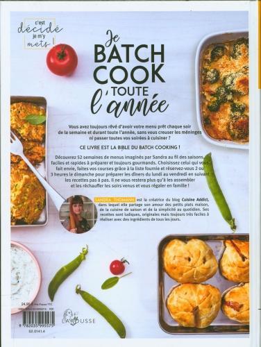 Produktbild Larousse pratique Je batch cook toute l'année : 52 menus au fil des saisons (Französisch, Thomann Sandra, 2020)