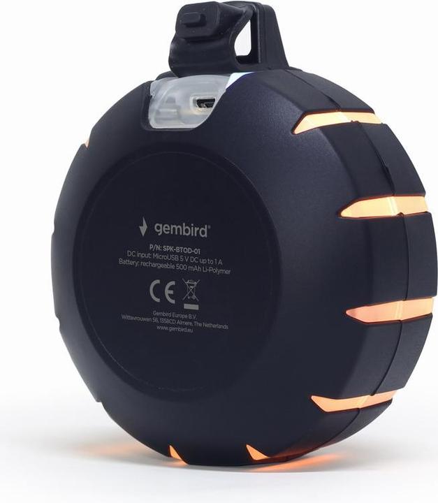 Produktbild Gembird Outdoor Bluetooth Speaker SPK-BTOD-01 Bluetooth, Wireless connection (400 h, Netzbetrieb)