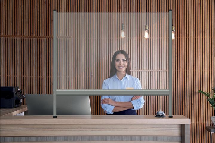 Actual product image Franken Counter and Desk Divider with Window Acrylic (80 x 65 cm)
