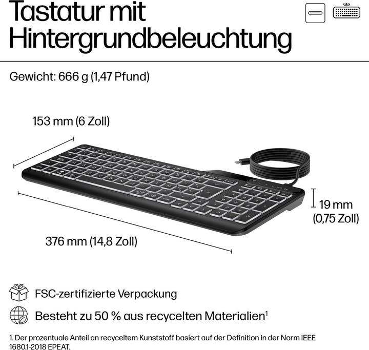 Produktbild HP 400 BL WD KBD Germany - German locali (DE, Kabelgebunden)
