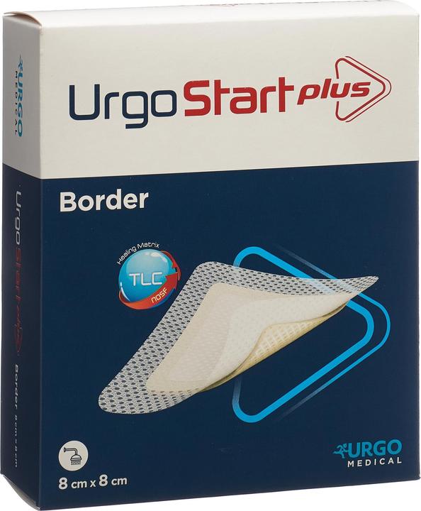 Produktbild Urgo Plus Border Selbsthaftende Polyacrylatwundauflage mit mikroadhäsiver TLC-NOSF-Wundheilungsmatrix (1130.25 ml)