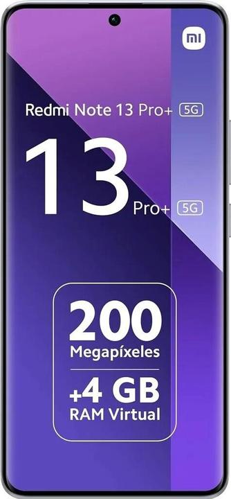 Productafbeelding Xiaomi Redmi Note 13 Pro+ 5G 8+256 Aurora Paars (256 GB, Aurora Paars, 6.67", Dubbele SIM, 200 Mpx, 5G)