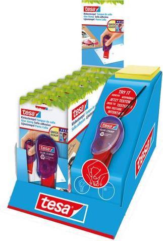 Actual product image tesa Adhesive stamp ecoLogo, double-sided adhesive pads for quick gluing of paper, cardboard & photos