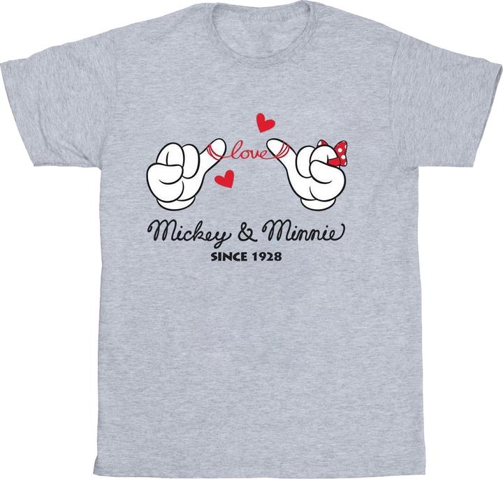 Actual product image Disney Mens Mickey Mouse Love Hands T-Shirt (XXL)