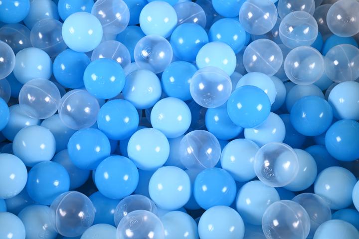 Actual product image Knorrtoys Ball pool soft - "Grey" - 300 balls soft blue/blue/transparent
