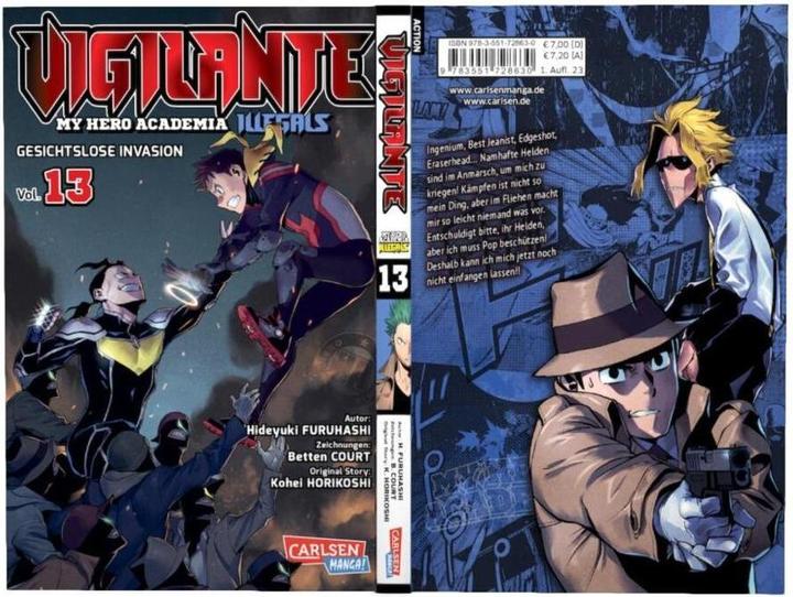 Image du produit Vigilante - My Hero Academia Illegals 13 (Allemand, Cour des Lits, Hideyuki Furuhashi, Kohei Horikoshi, Antje Bockel, 2023)