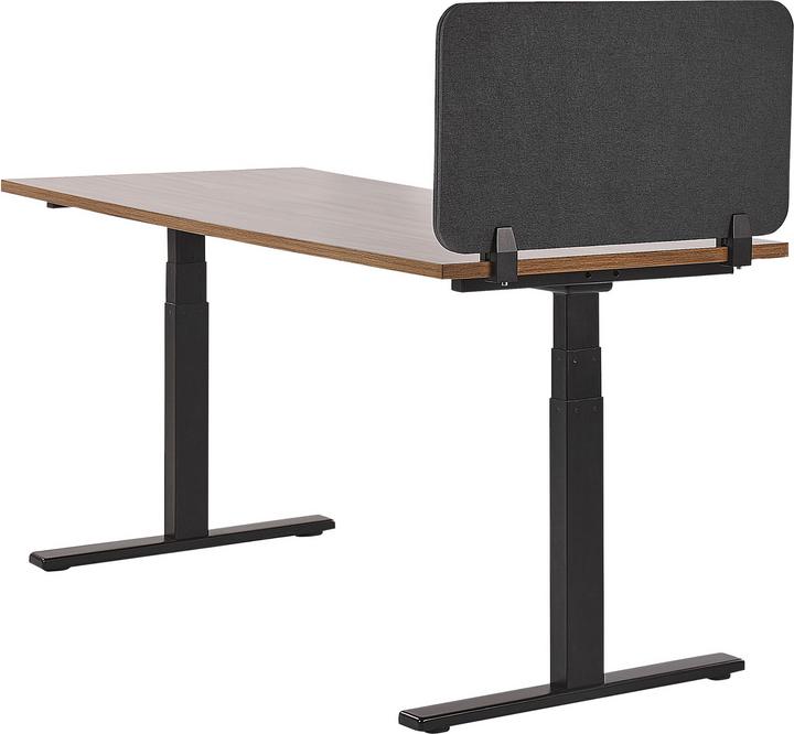 Actual product image Beliani Desk divider dark grey 72 x 40 cm WALLY (72 x 40 cm)