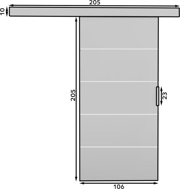 Actual product image ADRK Furniture Sliding doors BIELLA 106