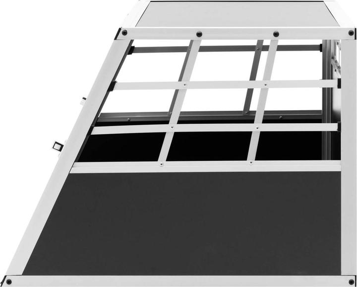 Produktbild Wiesenfield Hundetransportbox Auto Hundebox Aluminium Trapezform 69 x 90 x 50 cm