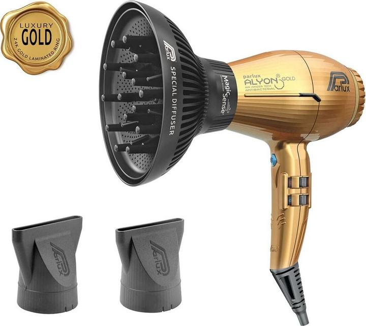 Actual product image Parlux Hairdryer Alyon Ionic, gold with Magic Sense