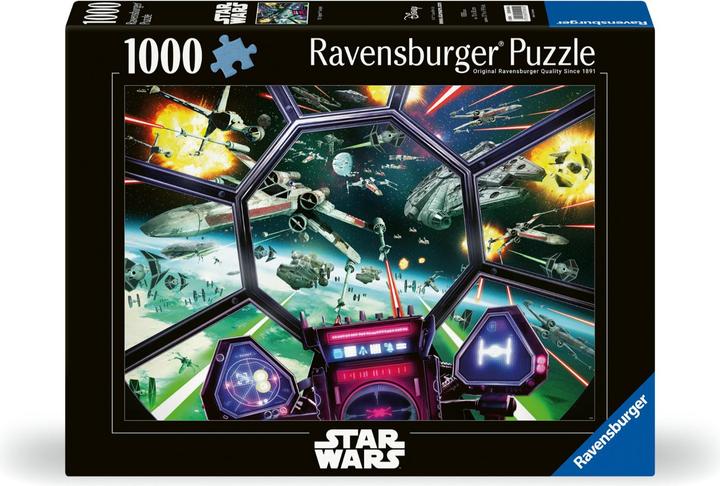 Produktbild Ravensburger Puzzle Star Wars Tie Fighter Cockpit, 1000 Teile. (1000 Teile)
