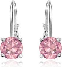 JVD Gentle silver earrings with pink zircons SVLE0620XH2R200