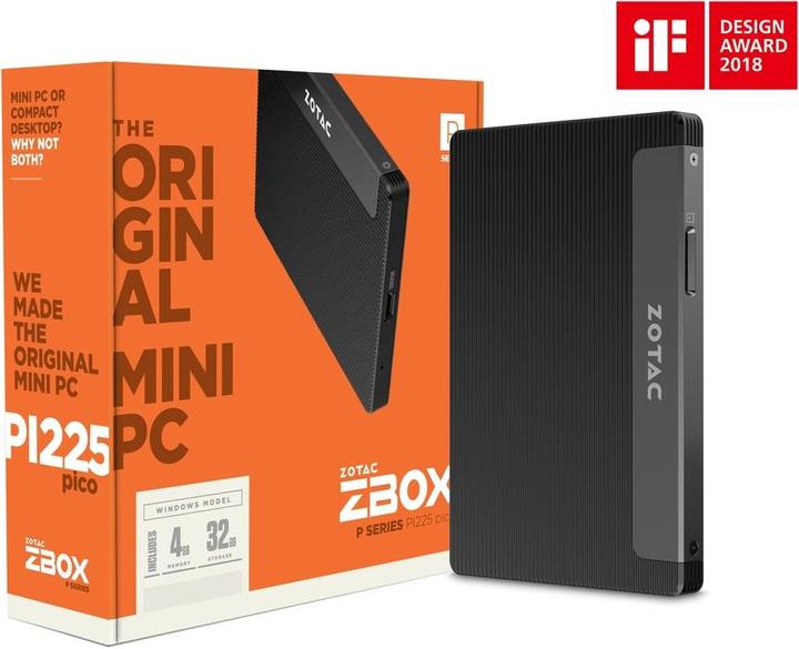 Produktbild Zotac Zbox Pi225 (Intel Celeron N3350)