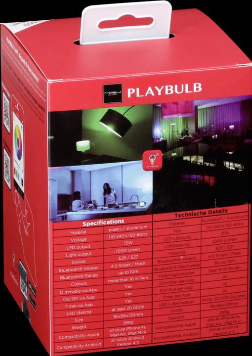 Produktbild MiPow Playbulb (E27, 15 W, 900 lm, 1 x, A)