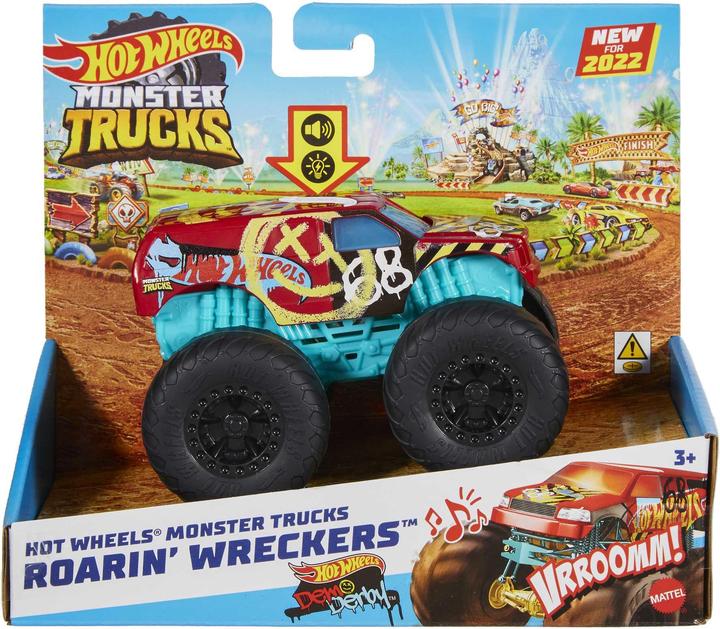 Actual product image Hot Wheels Monster Trucks Roarin Wreckers, assorted