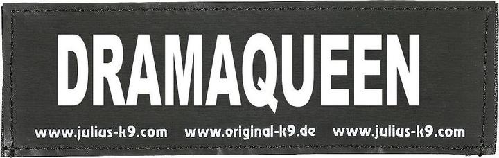 Actual product image Julius-K9 DRAMATIC QUEEN logo, 11x3cm, Gr. 0 (Dog)