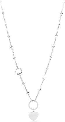 Sagapo S'AgapÃµ - Long steel necklace with heart Happy SHAC6