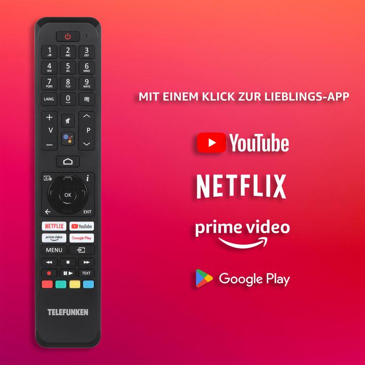 Actual product image Telefunken XF40AN750M (100 cm (40 inch), black, FullHD, triple tuner, SmartTV, Android operating system) (40", LED, Full HD, 2023)