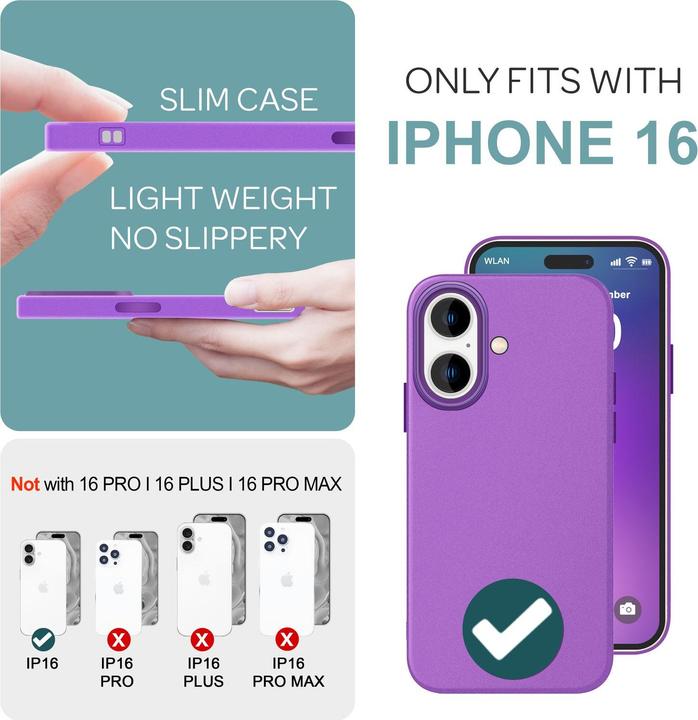 Produktbild Nalia Matt Silikon Hülle (Apple iPhone 16)
