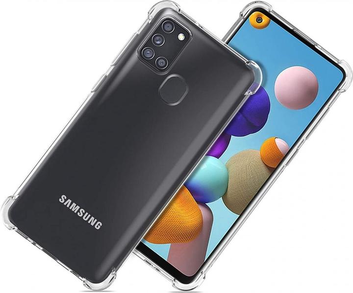 Produktbild Screenguard Samsung Galaxy A21s Hülle Crystal Soft Airbag Bumper (Samsung Galaxy A21s)