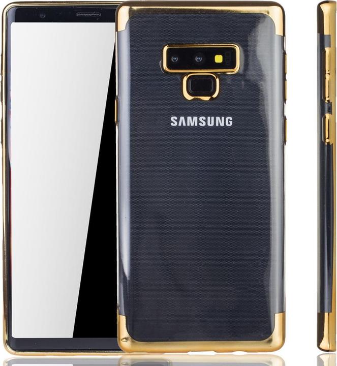 Produktbild König Design Handy Hülle Schutz Case für Samsung Galaxy Note 9 Durchsichtig Transparent Gold (Samsung Galaxy Note 9)